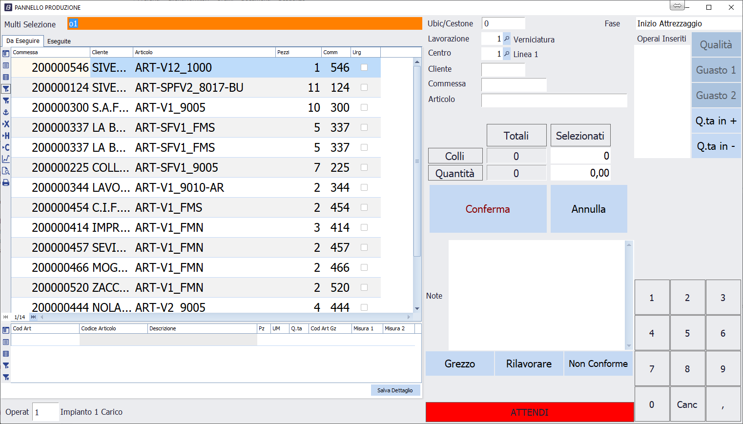 Software per Galvaniche e verniciature