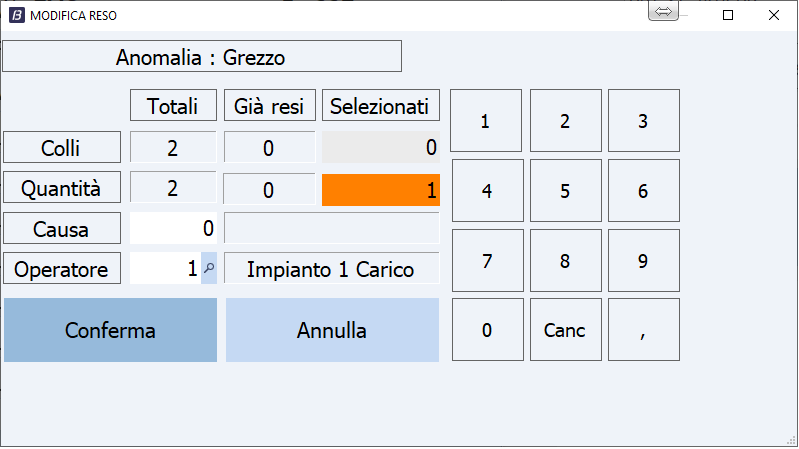 Gestione Resi - Software Verniciature terzisti Galvaniche